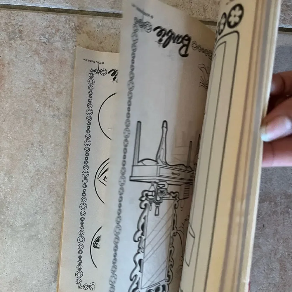 Vintage Barbie coloring book activities 2009